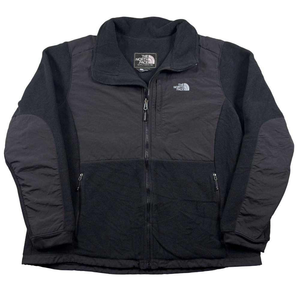 The North Face Denali Fleece Jacket Womens XXL Black Full Zip Nylon